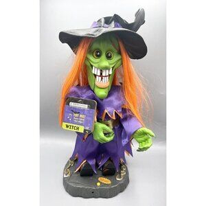 Gemmy Freaky Geeks Witch Animated Sings Evil Ways 18" 2004 Tags attached